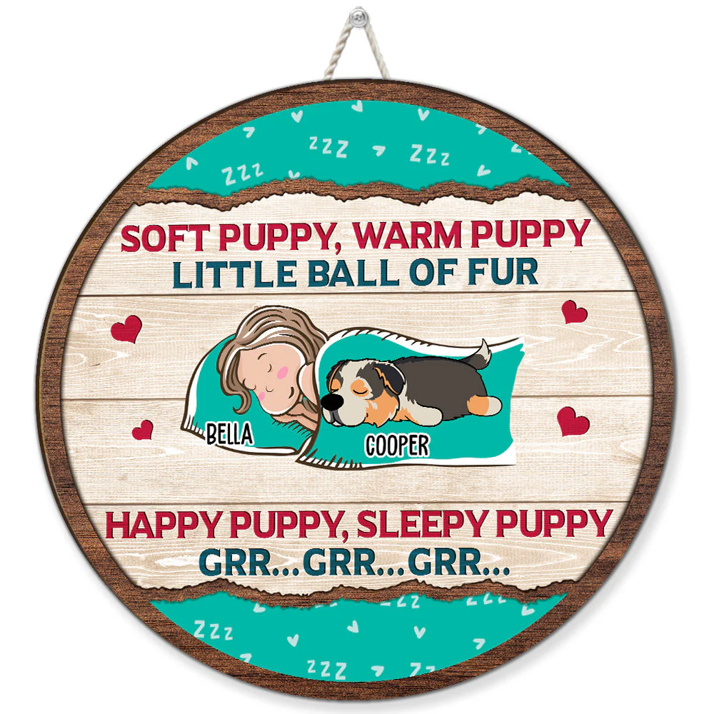 Soft Puppy - Personalized Custom Wood Sign