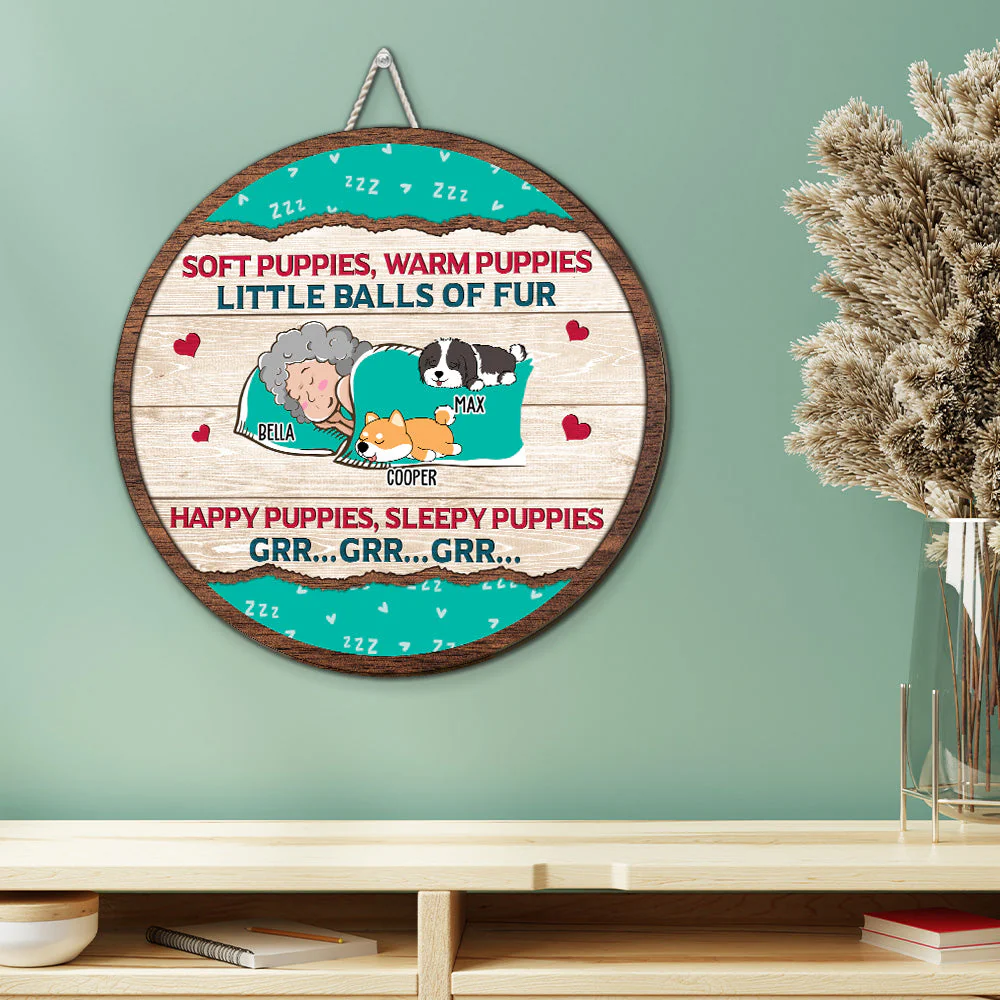 Soft Puppy - Personalized Custom Wood Sign - Image 3