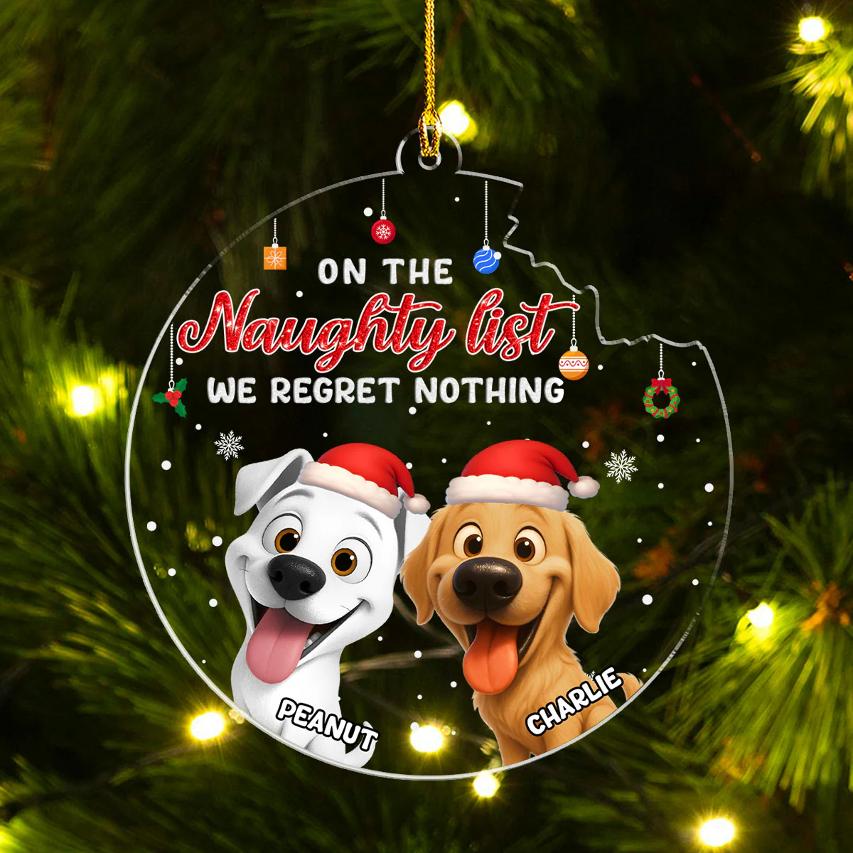 Sorry But It Is Broken Already - Personalized Custom Acrylic Ornament - Image 3