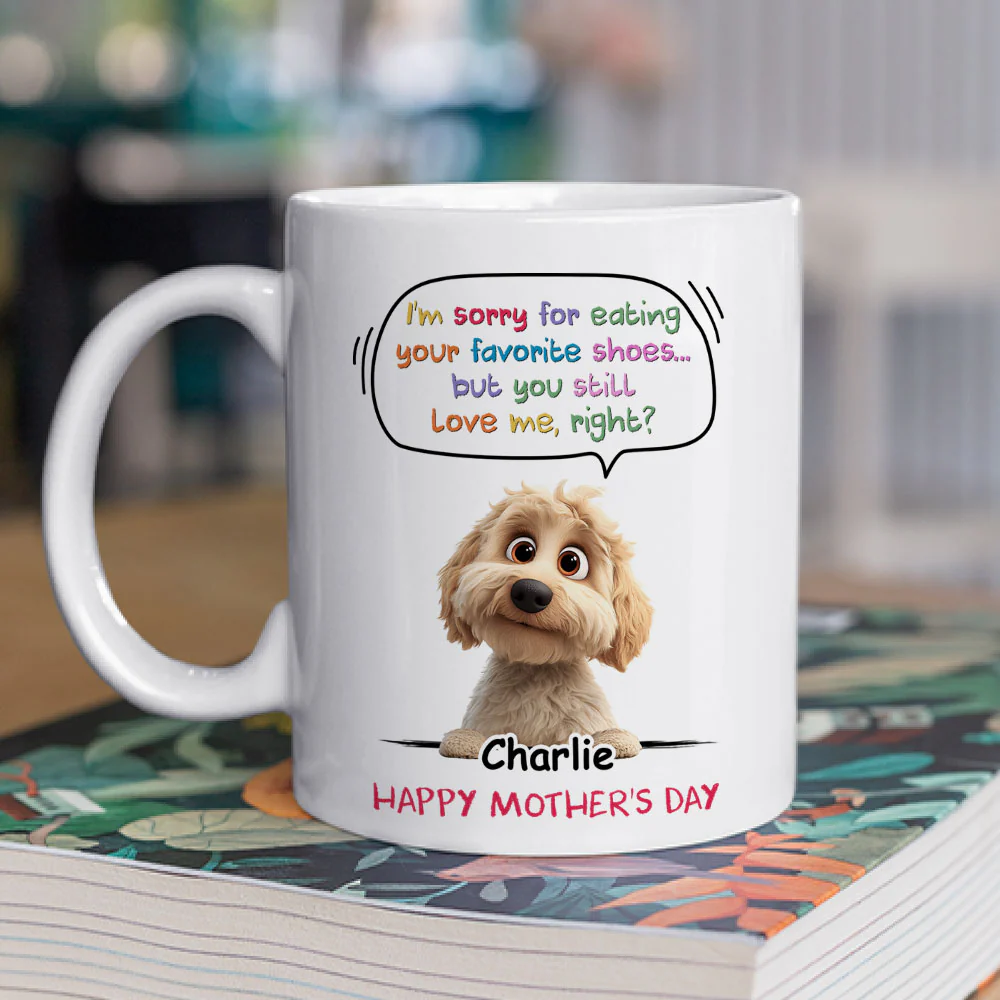 Sorry For Eating Your Shoes - Personalized Custom Coffee Mug - Image 2