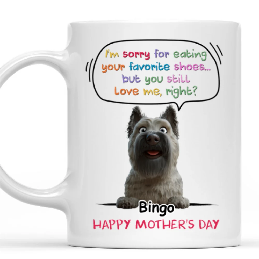 Sorry For Eating Your Shoes - Personalized Custom Coffee Mug - Image 8