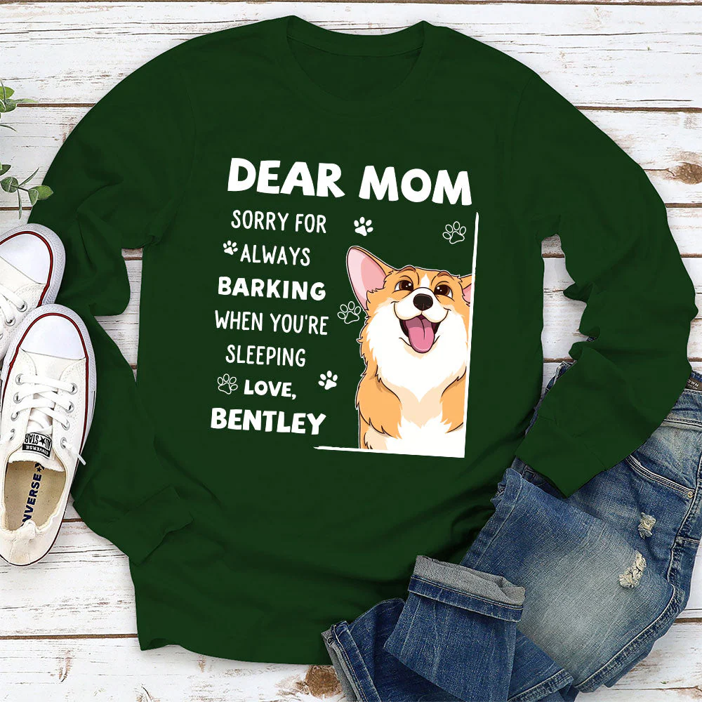 Sorry For - Personalized Custom Long Sleeve T-shirt - Image 3