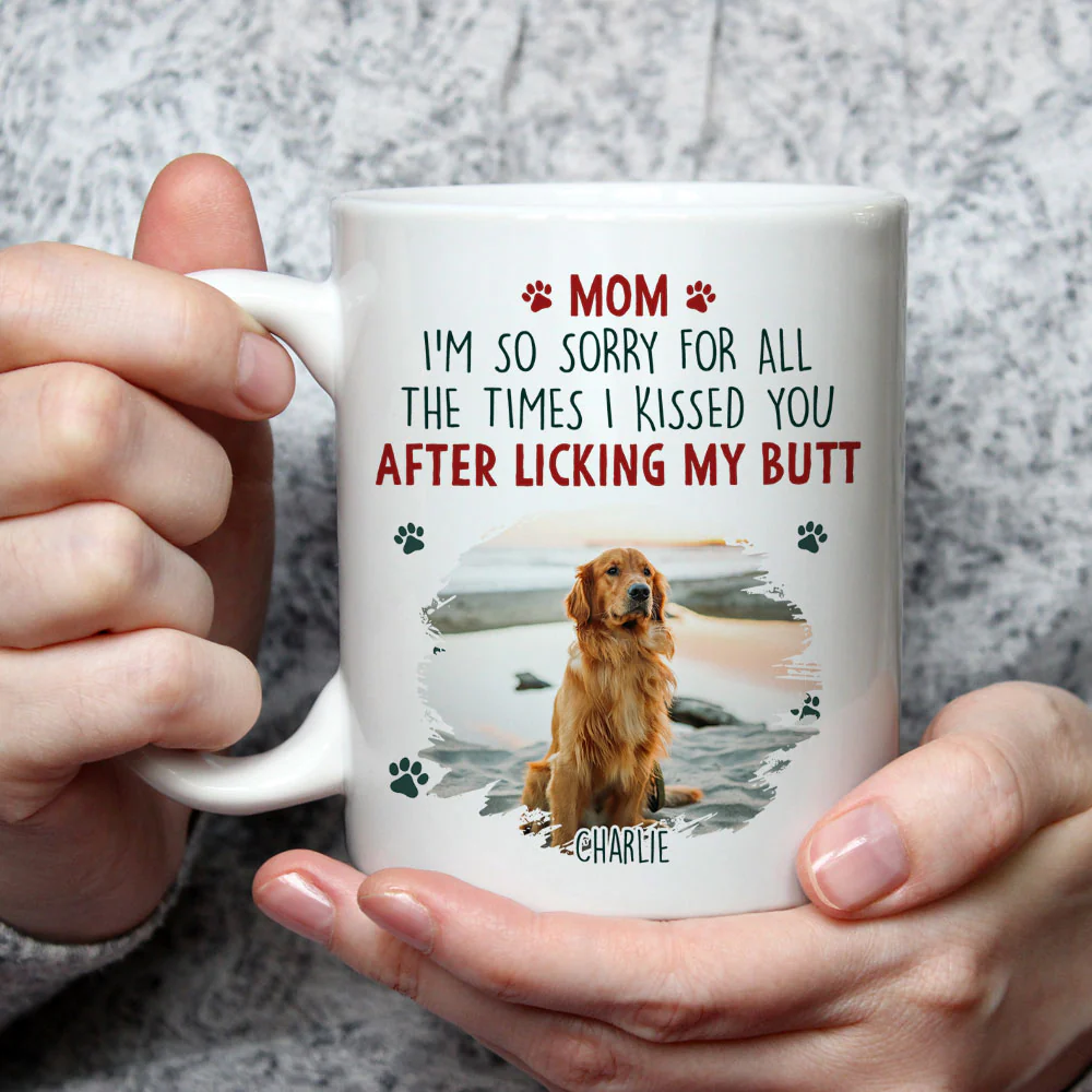Sorry Mom Dad Photo - Personalized Custom Coffee Mug - Image 3