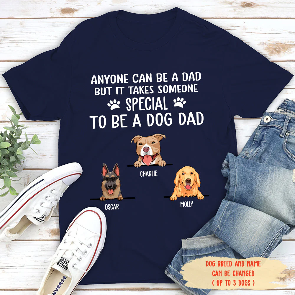 Special Dog Dad - Personalized Custom Unisex T-shirt - Image 2
