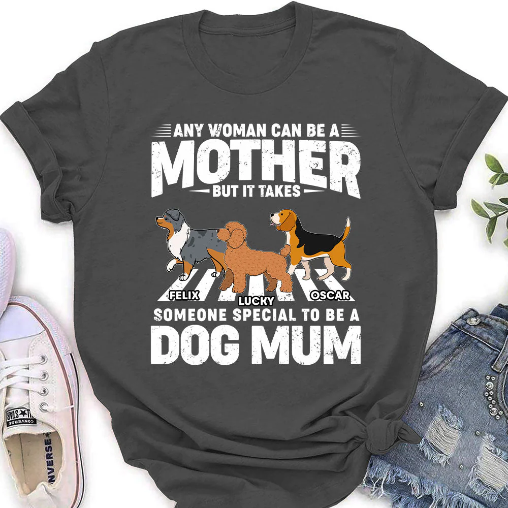 Special Dog Mom - Personalized Custom Women's T-shirt - Image 4