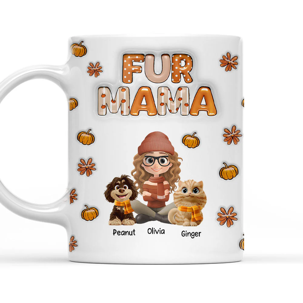 Spicy Cinnamon Fur Ver - Personalized Custom 3D Inflated Effect Mug