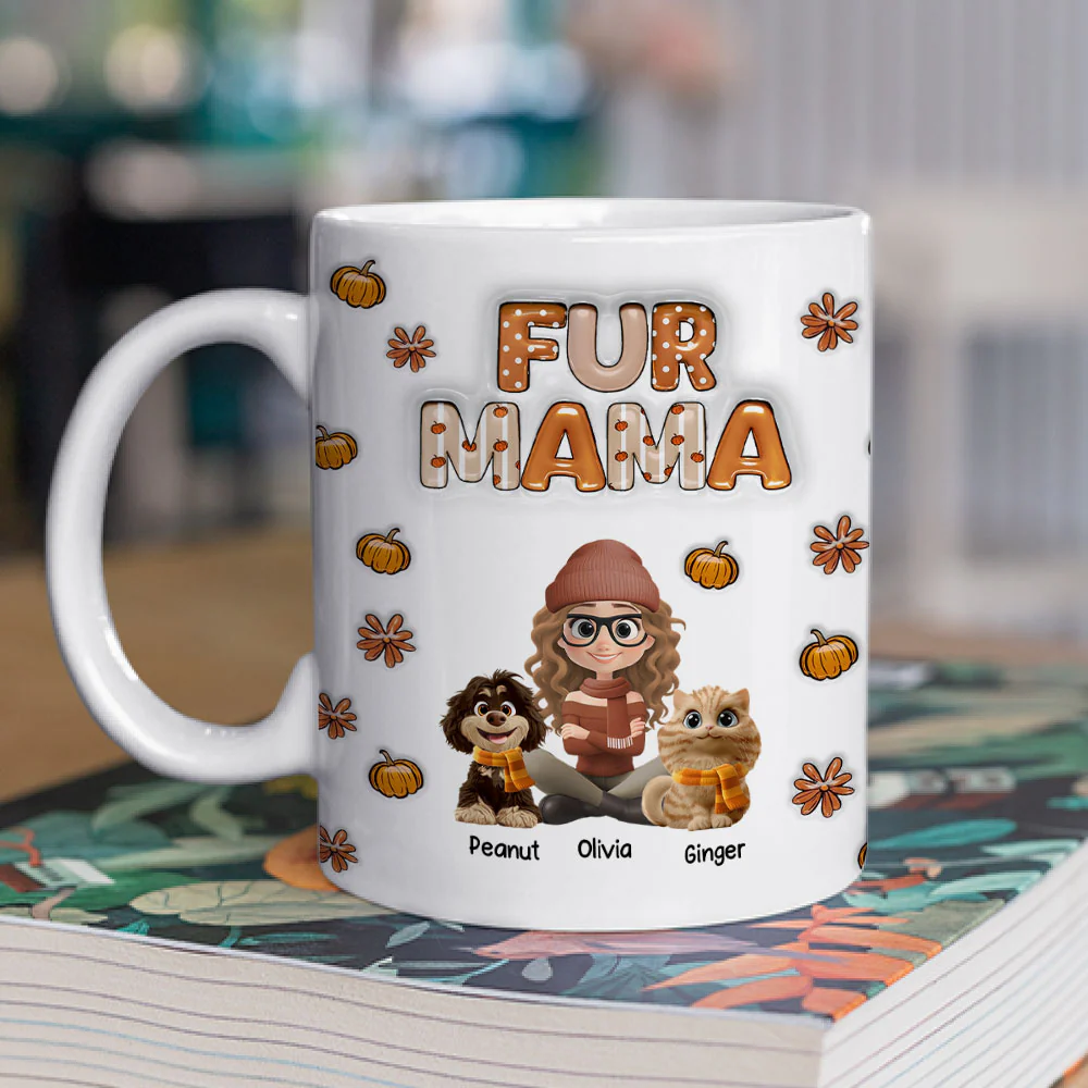 Spicy Cinnamon Fur Ver - Personalized Custom 3D Inflated Effect Mug - Image 3