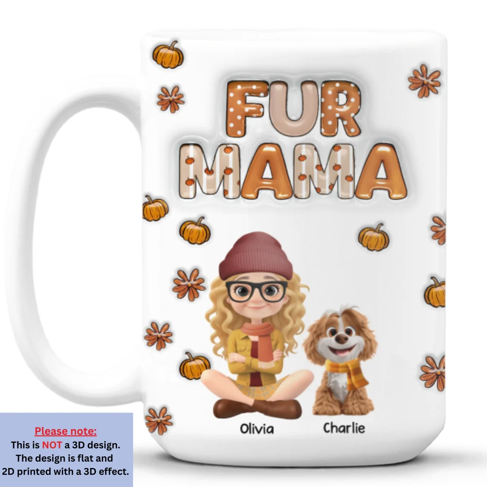 Spicy Cinnamon Fur Ver - Personalized Custom 3D Inflated Effect Mug - Image 9