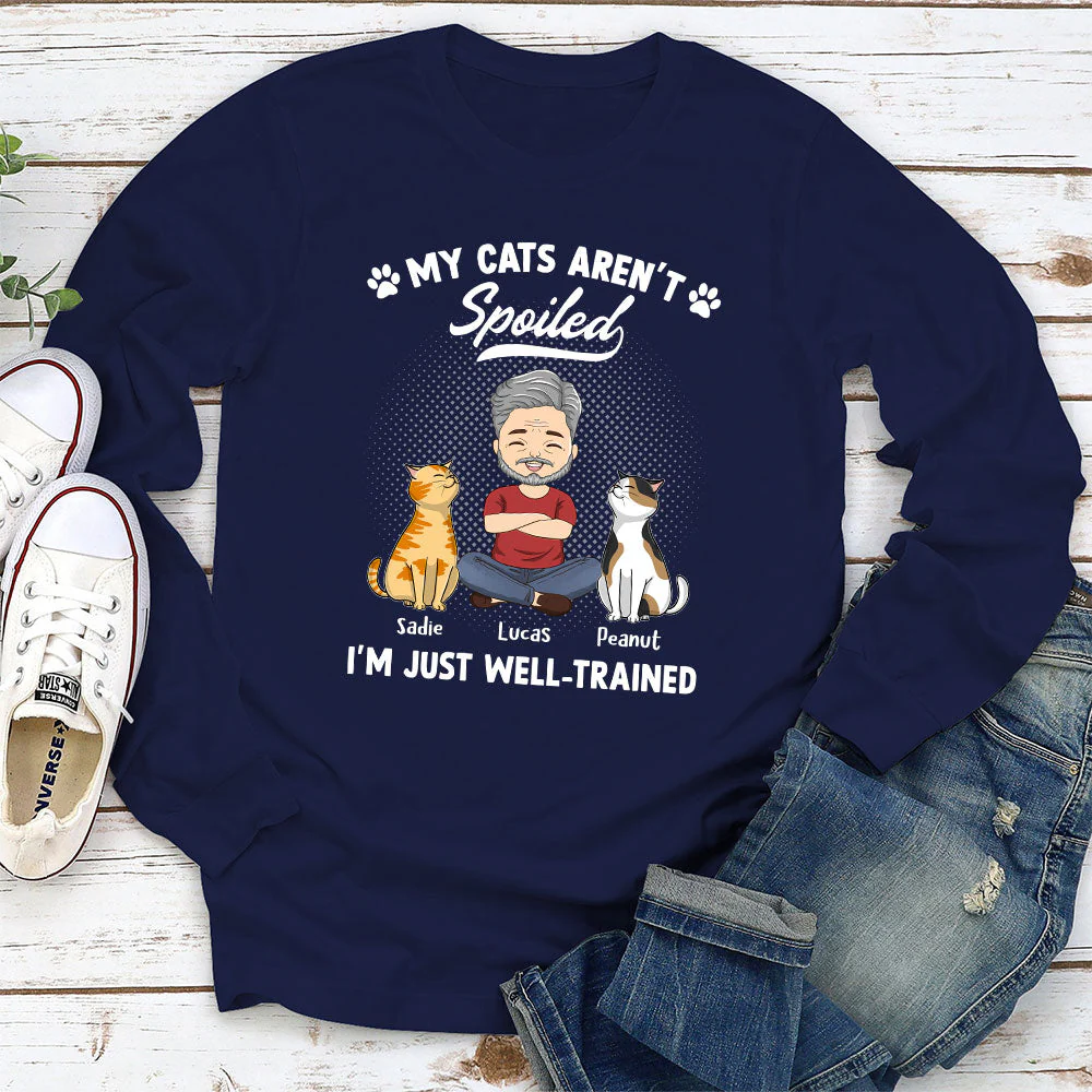Spoiled Cat - Personalized Custom Long Sleeve T-shirt - Image 2