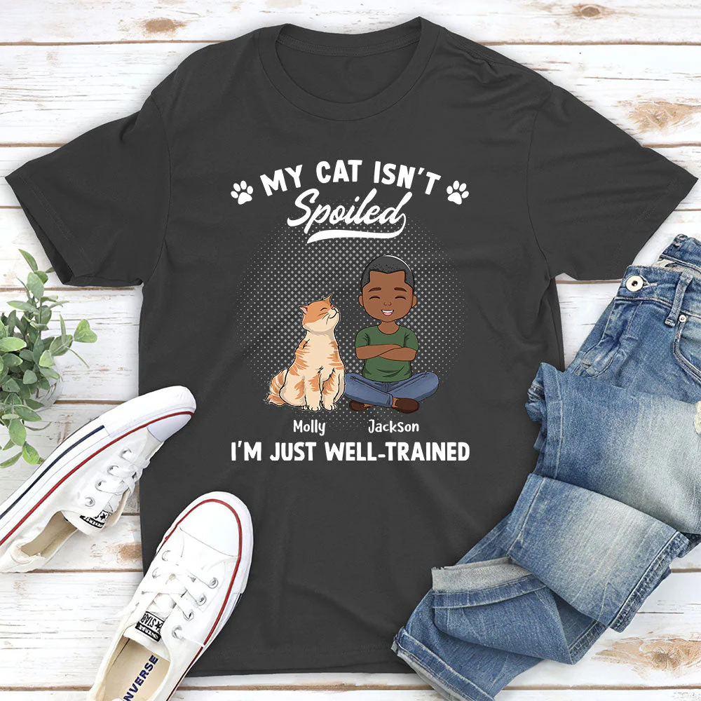 Spoiled Cat - Personalized Custom Unisex T-shirt - Image 4