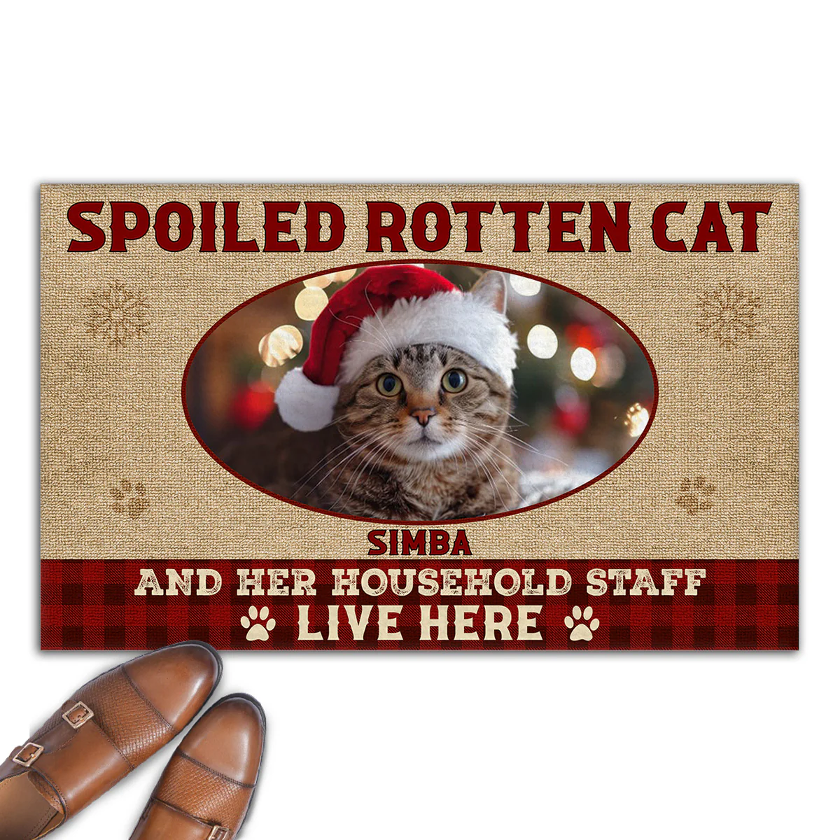 Spoiled Cats Live Under The Chimney Photo - Personalized Custom Doormat