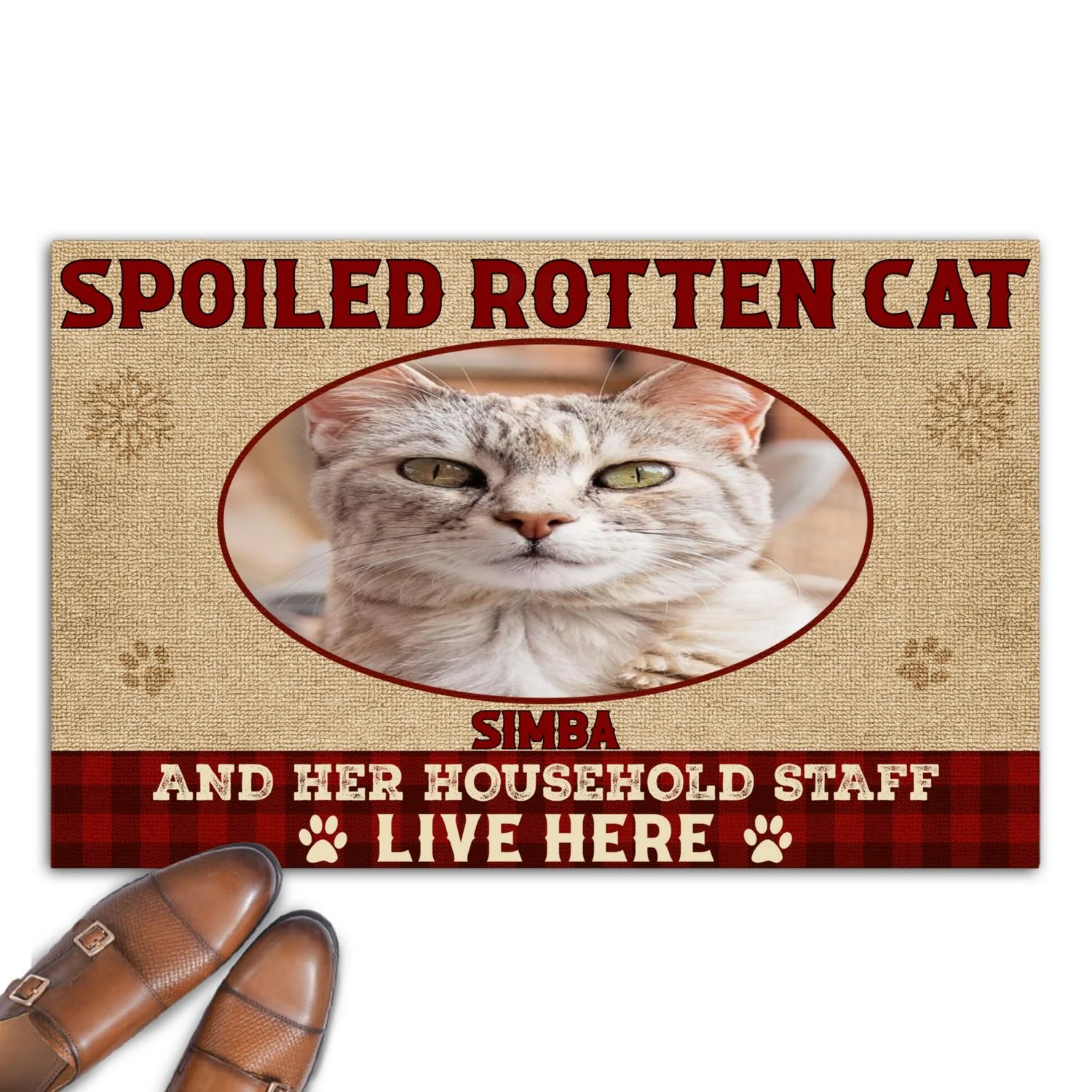 Spoiled Cats Live Under The Chimney Photo - Personalized Custom Doormat - Image 4