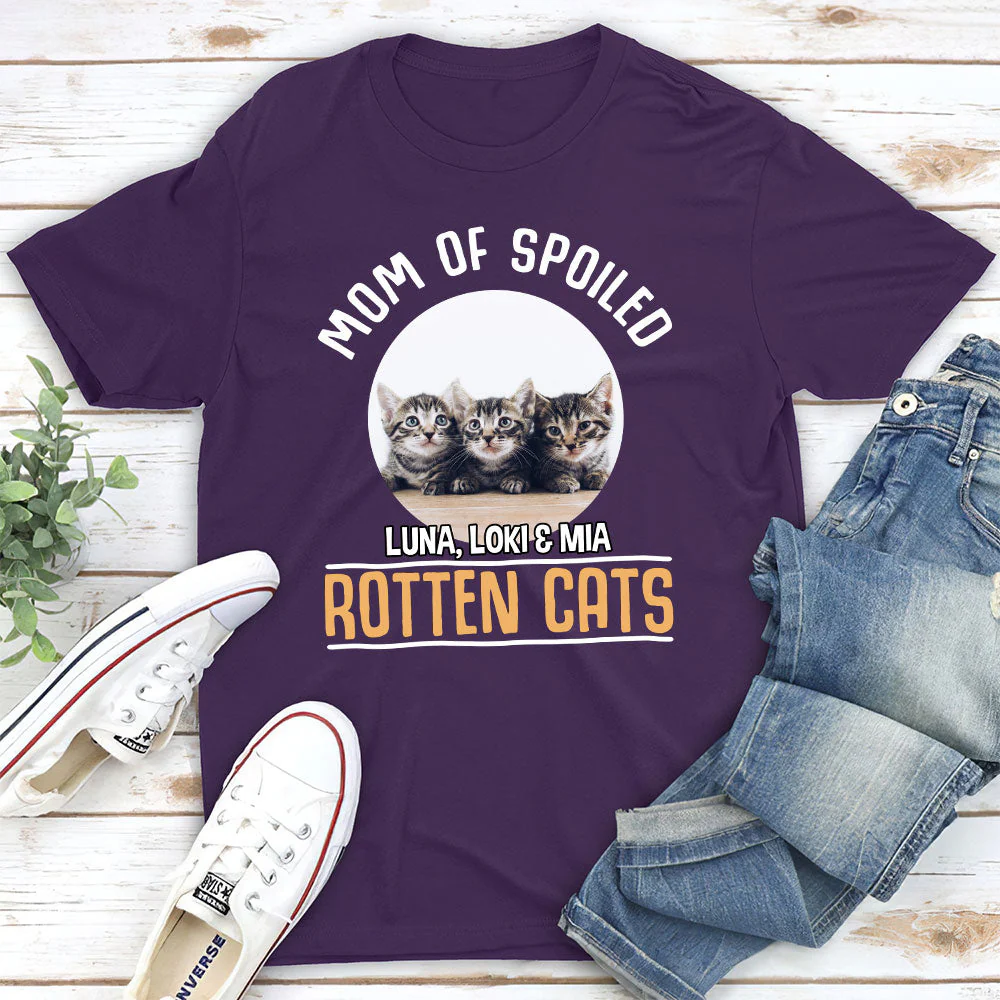Spoiled Cats - Personalized Custom Premium T-shirt - Image 5