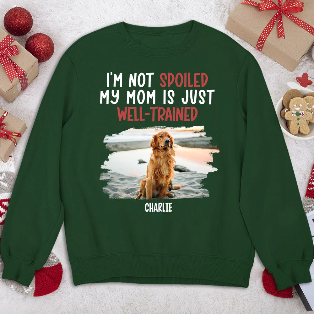 Spoiled Dog And Well Trained Dad 2 - Personalized Custom Sweatshirt - Image 5