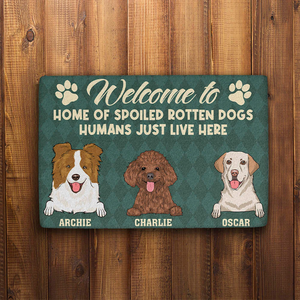 Spoiled Dog Home - Personalized Custom Doormat - Image 3