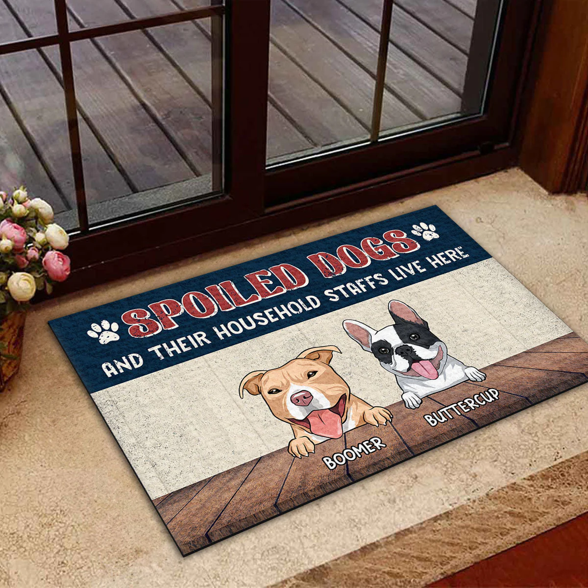 Spoiled Dog - Personalized Custom Doormat - Image 4