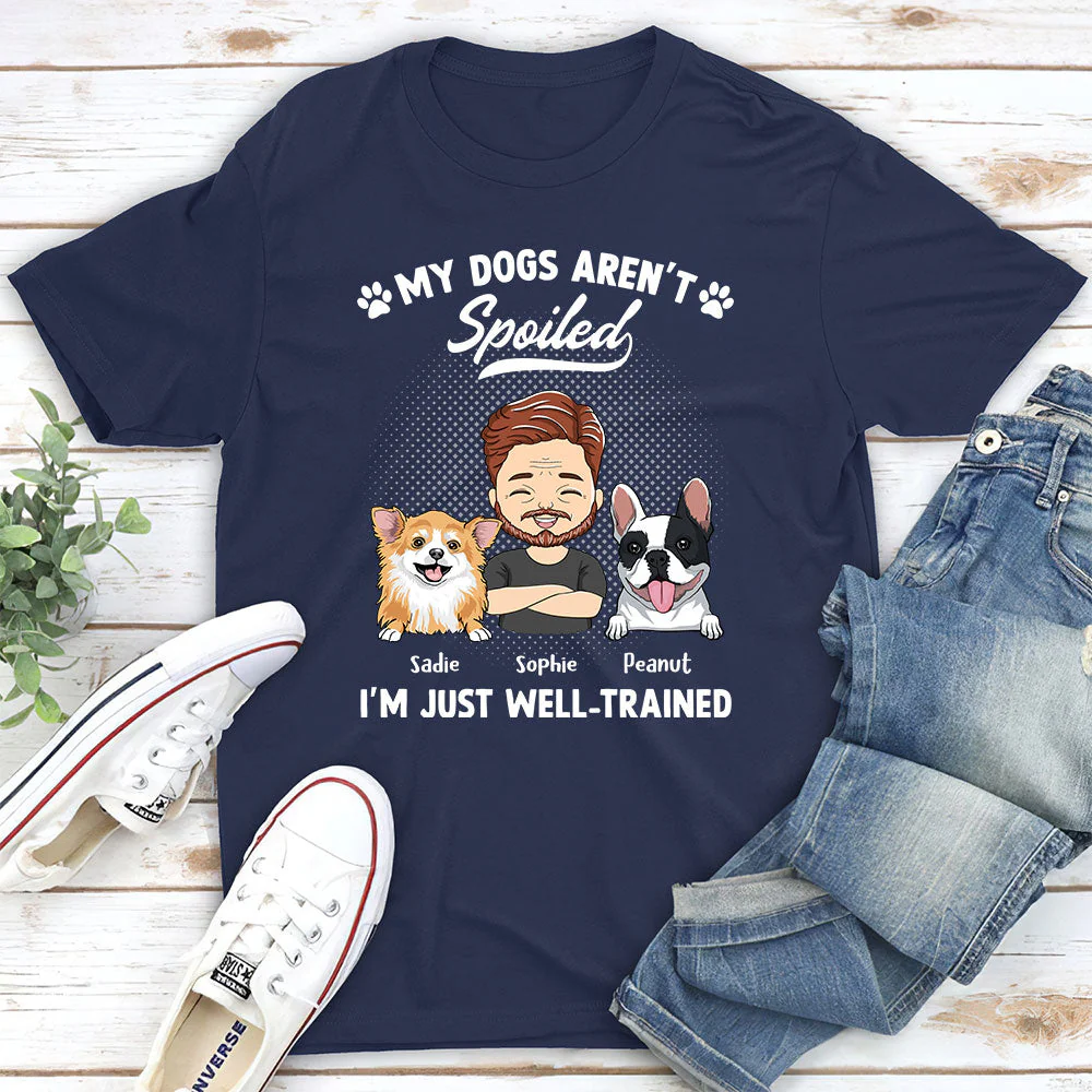 Spoiled Dog Portrait - Personalized Custom Unisex T-shirt - Image 2