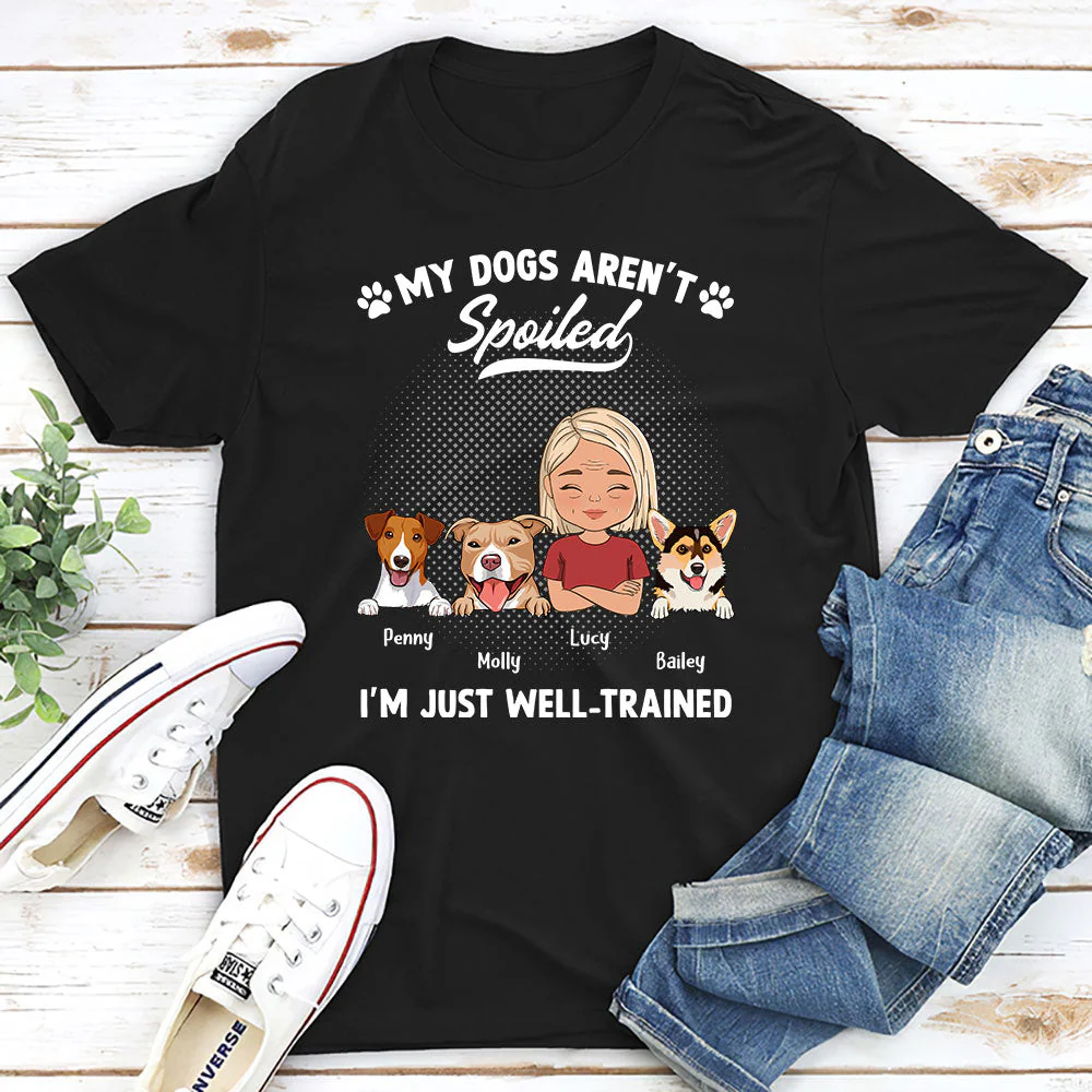 Spoiled Dog Portrait - Personalized Custom Unisex T-shirt - Image 3