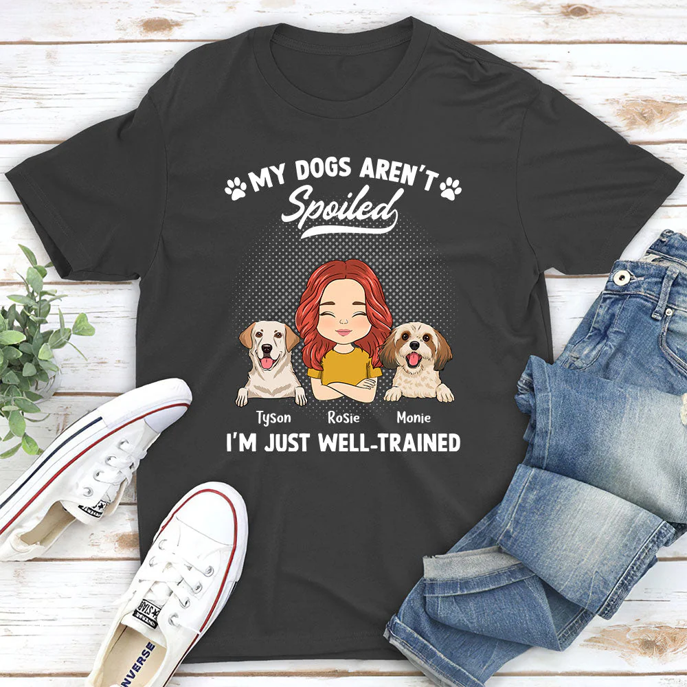 Spoiled Dog Portrait - Personalized Custom Unisex T-shirt - Image 5