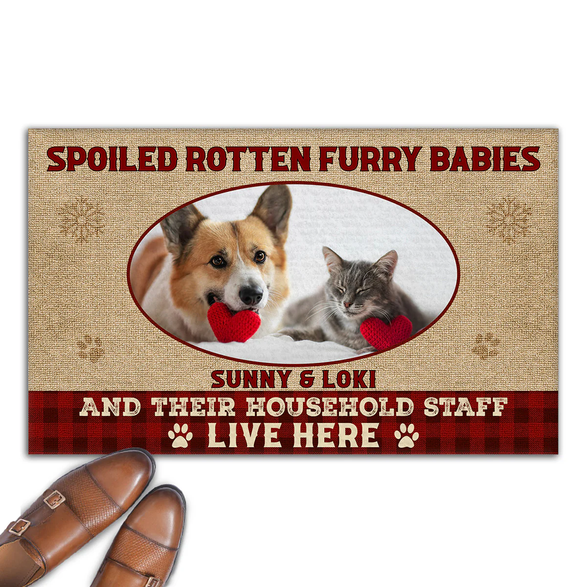 Spoiled Ones Live Under The Chimney Photo - Personalized Custom Doormat