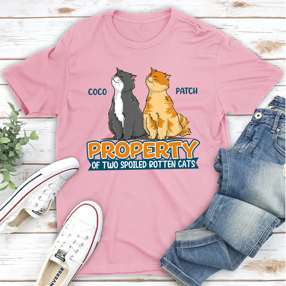 Spoiled Rotten Cats - Personalized Custom Unisex T-shirt - Image 3