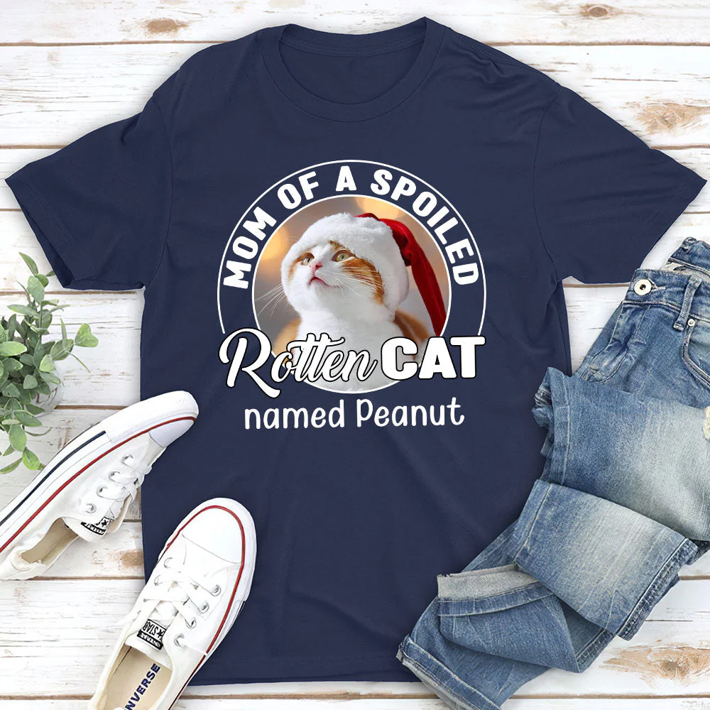 Spoiled Rotten Cats Photo - Personalized Custom Premium T-shirt - Image 2
