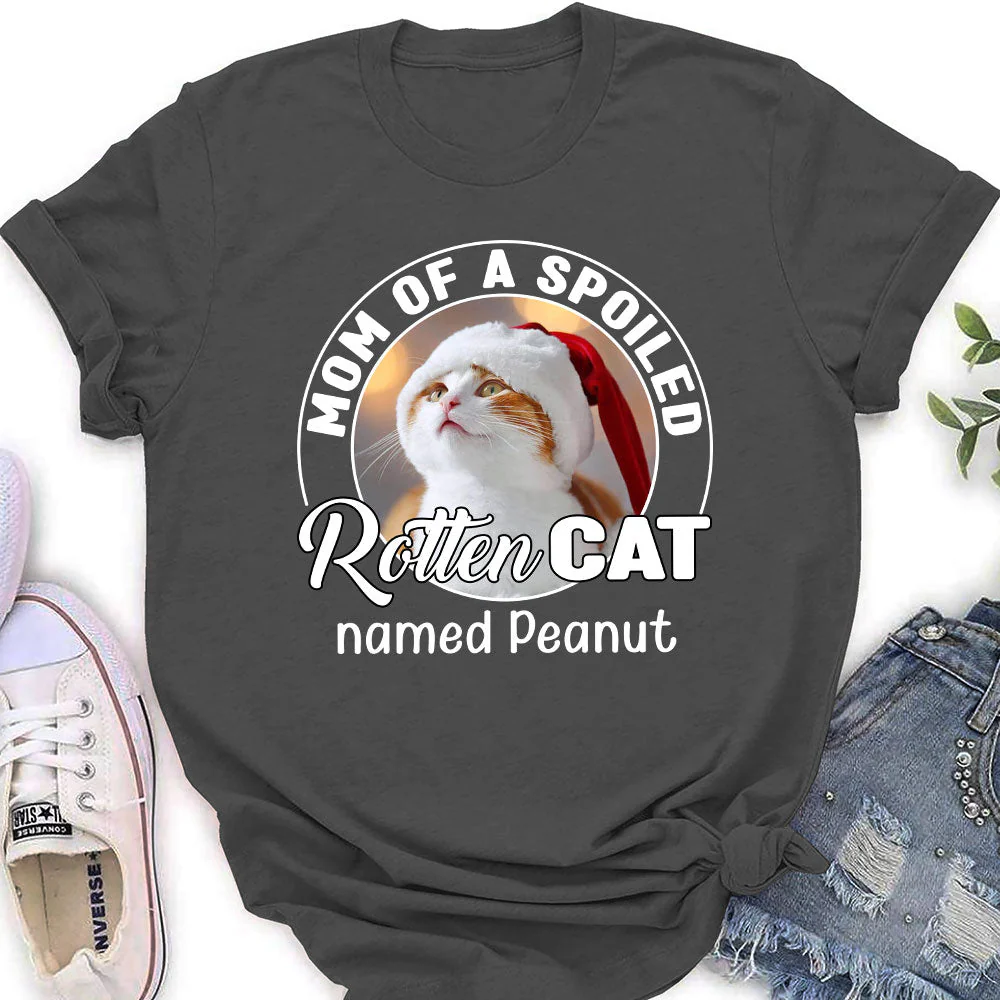 Spoiled Rotten Cats Photo - Personalized Custom Women's T-shirt - Image 5