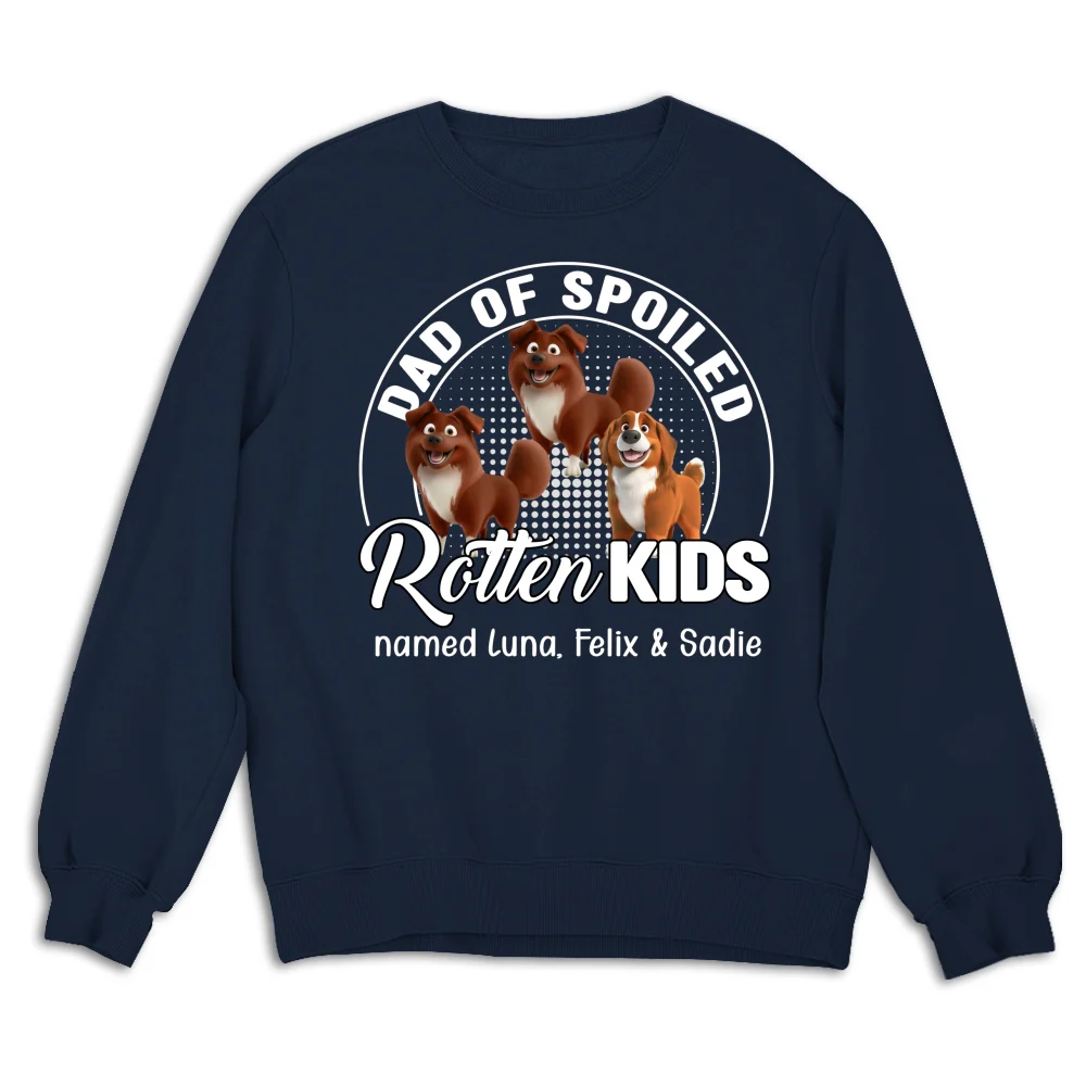 Spoiled Rotten Pet Chibi Cartoon Ver Standing - Personalized Custom Sweatshirt - Image 8