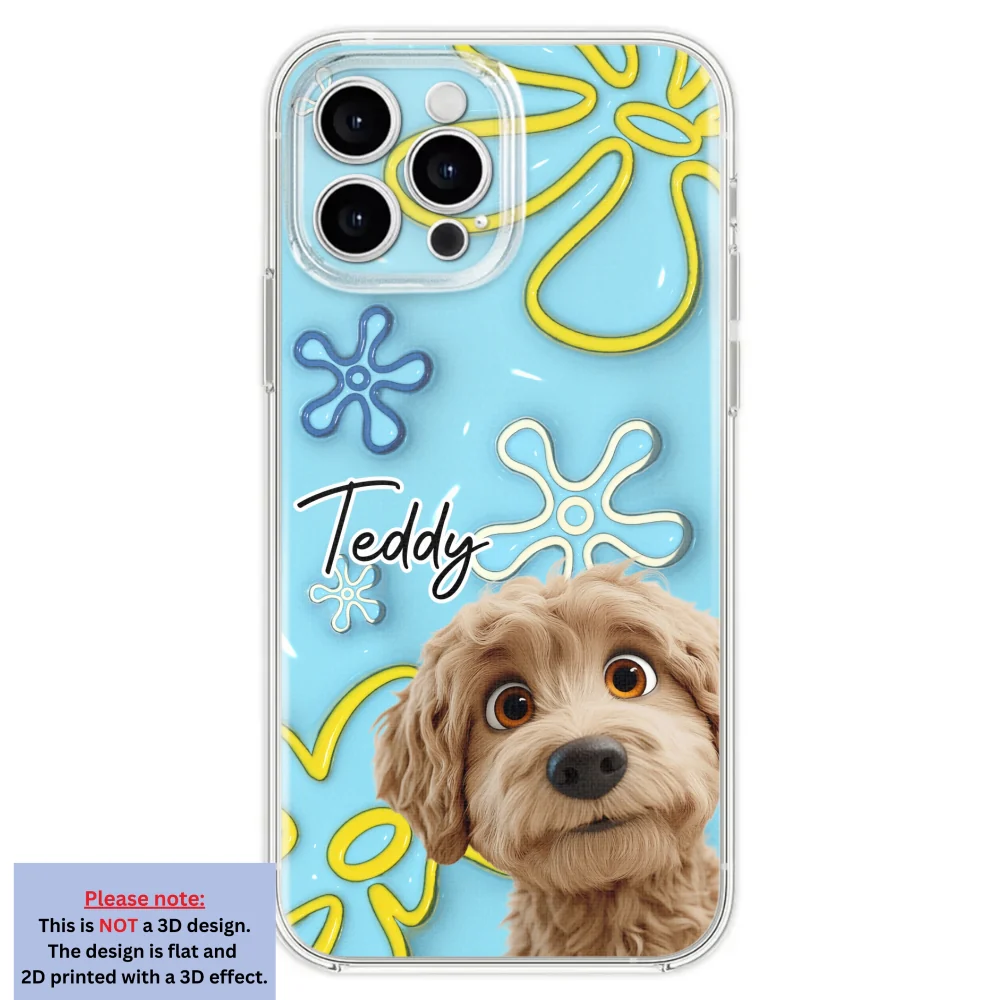 Sponge Dog - Personalized Custom 3D Inflated Effect Phone Case - Image 26