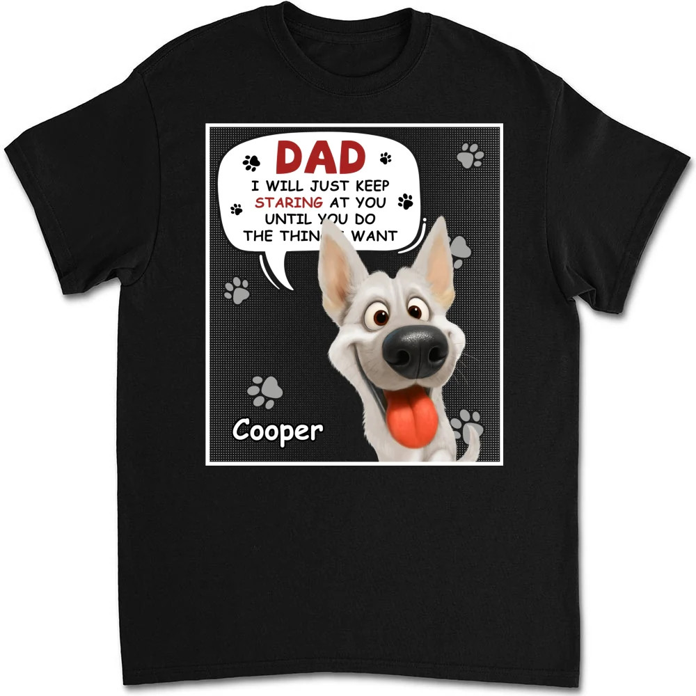 Staring At You Cartoon - Personalized Custom Unisex T-shirt - Image 6