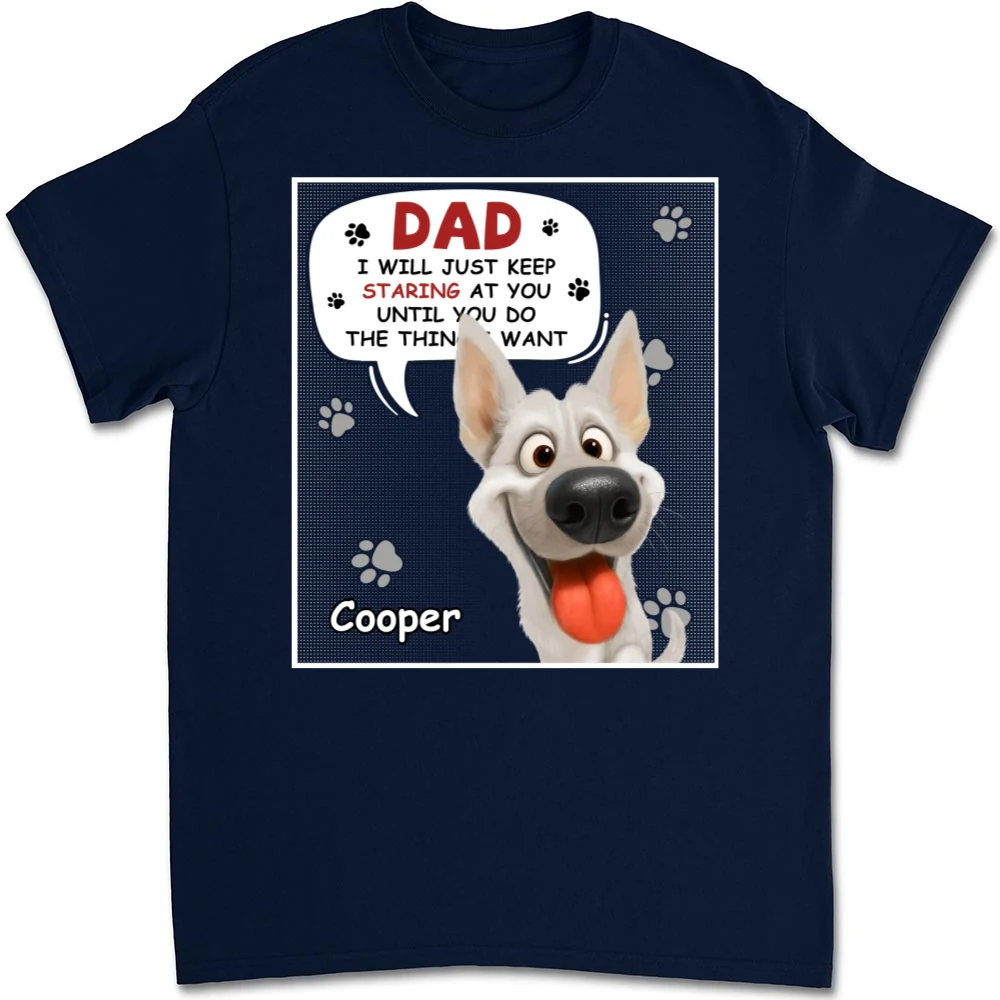 Staring At You Cartoon - Personalized Custom Unisex T-shirt - Image 7