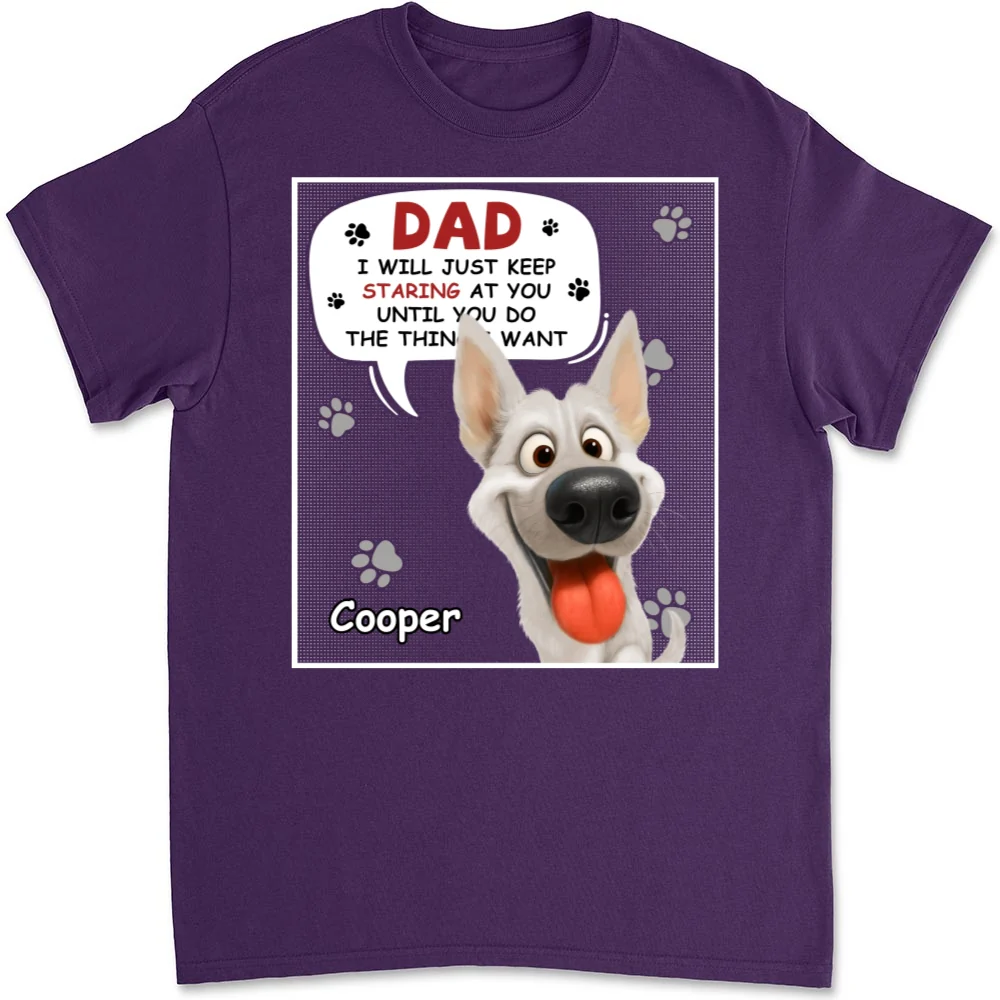 Staring At You Cartoon - Personalized Custom Unisex T-shirt - Image 9