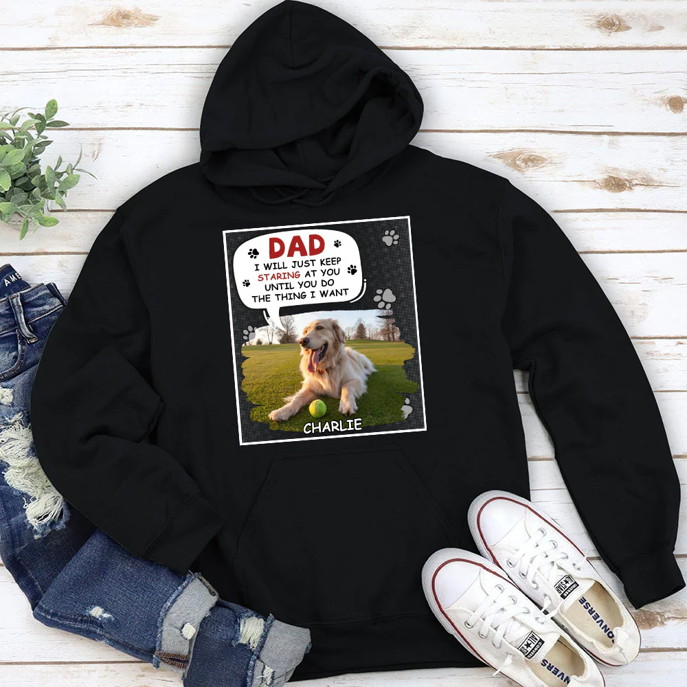 Staring At You Cartoon Photo - Personalized Custom Hoodie
