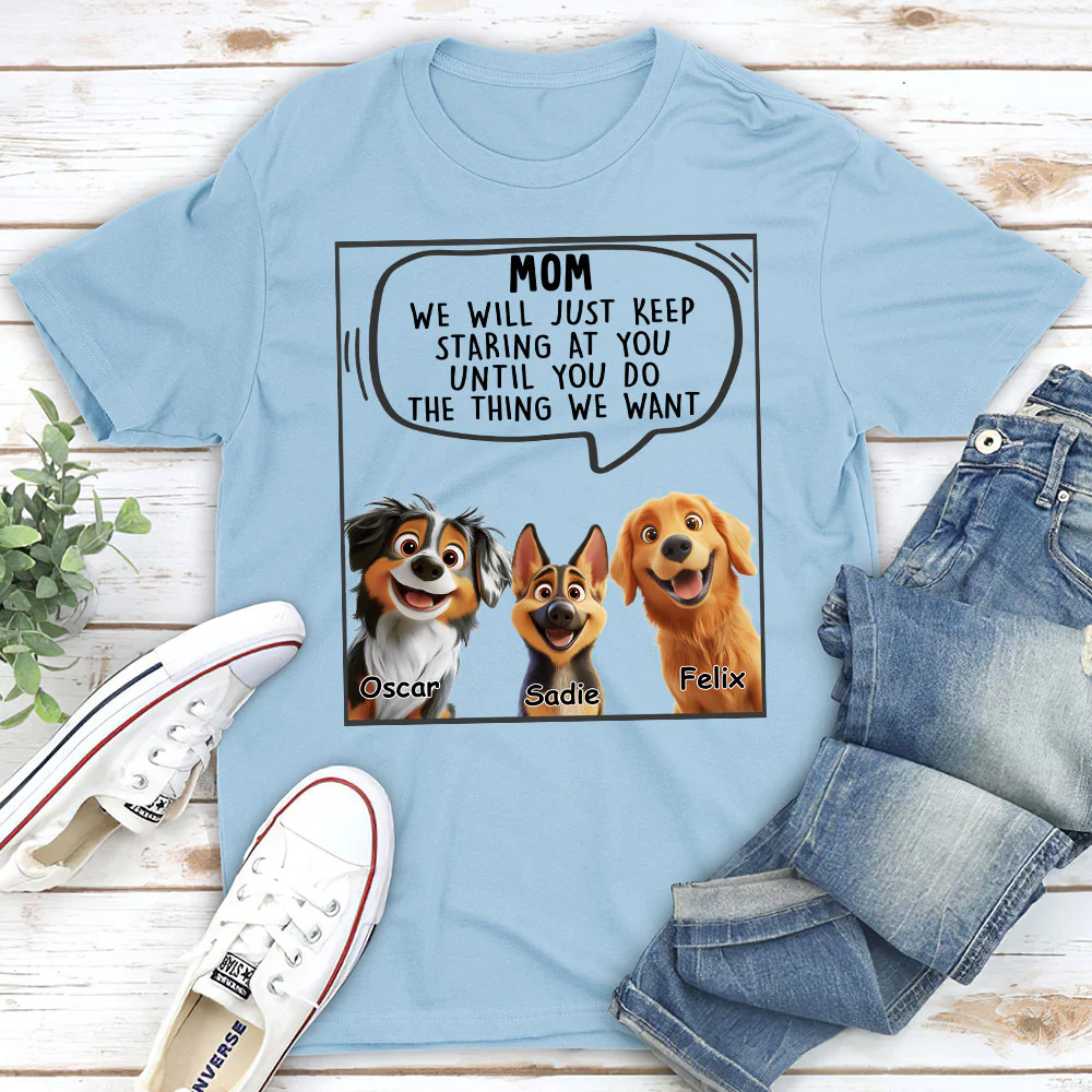 Staring At You Everytime - Personalized Custom Unisex T-Shirt - Image 4