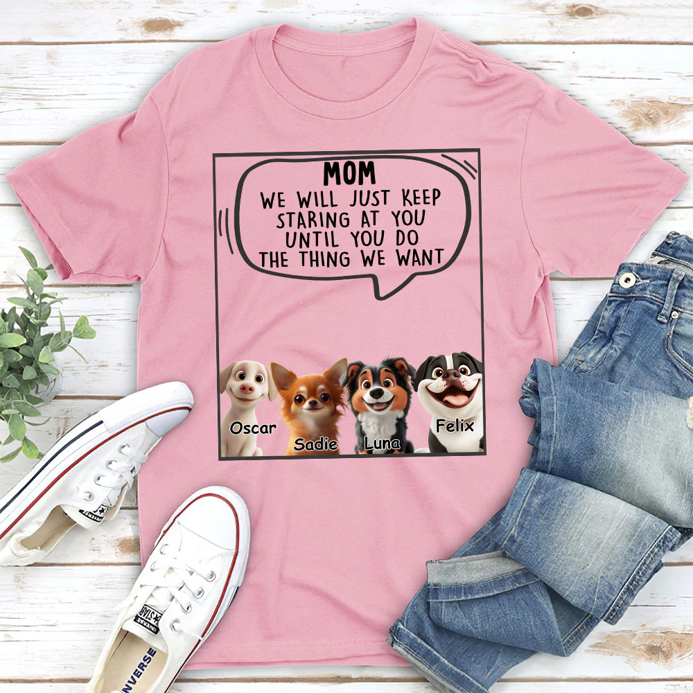 Staring At You Everytime - Personalized Custom Unisex T-Shirt - Image 5