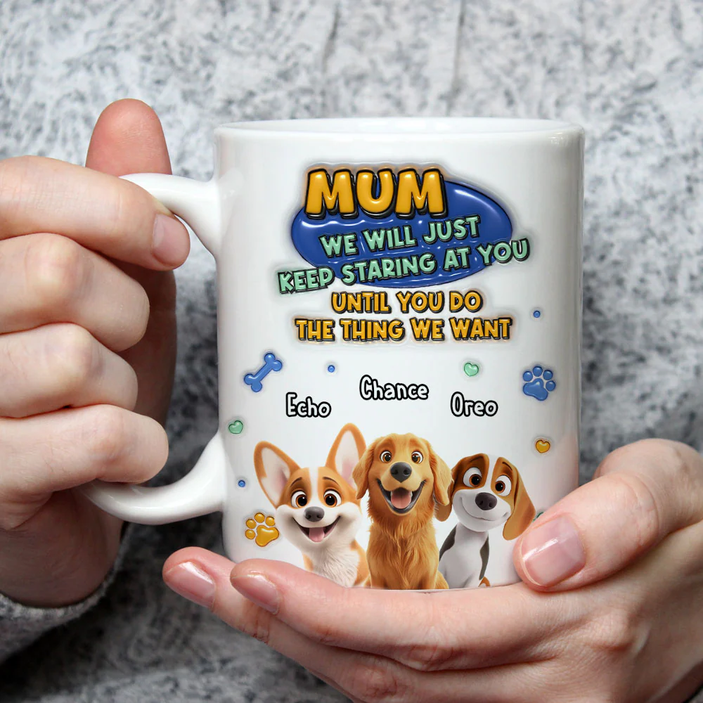 Staring At You - Personalized Custom 3D Inflated Effect Mug - Image 2