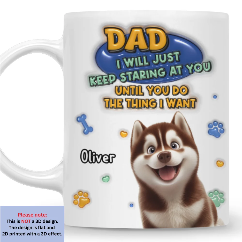 Staring At You - Personalized Custom 3D Inflated Effect Mug - Image 7