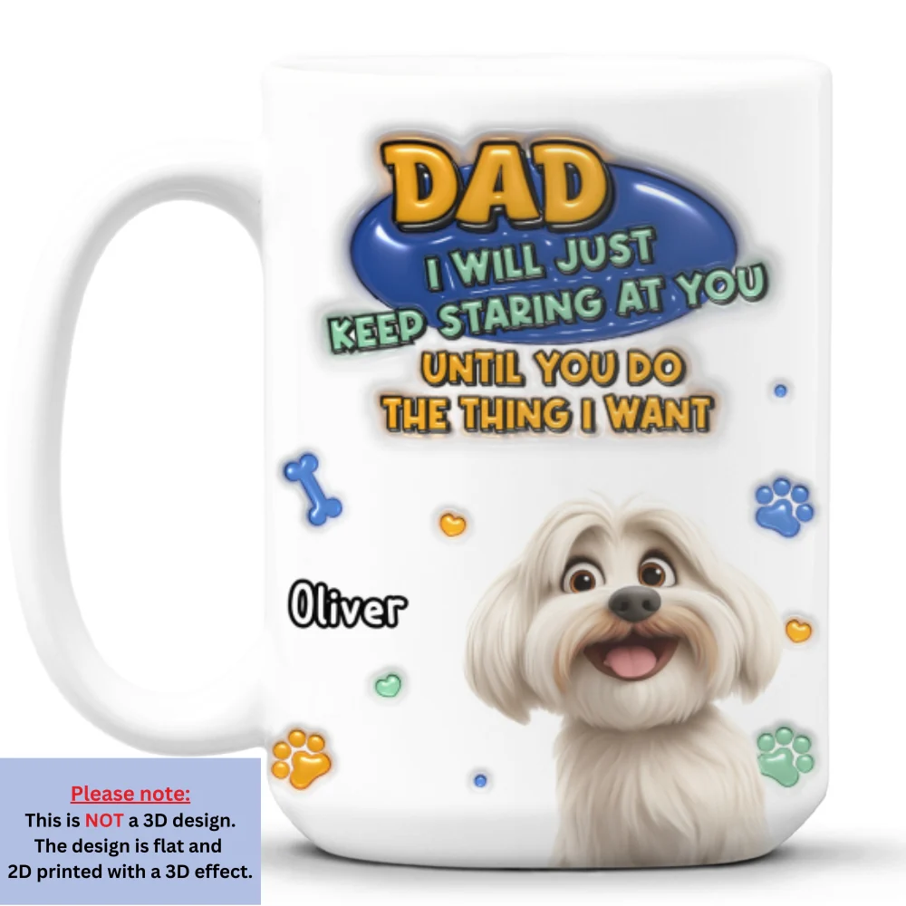 Staring At You - Personalized Custom 3D Inflated Effect Mug - Image 8