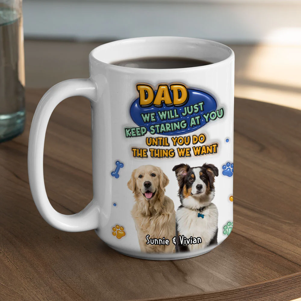 Staring At You Photo - Personalized Custom 3D Inflated Effect Mug - Image 5