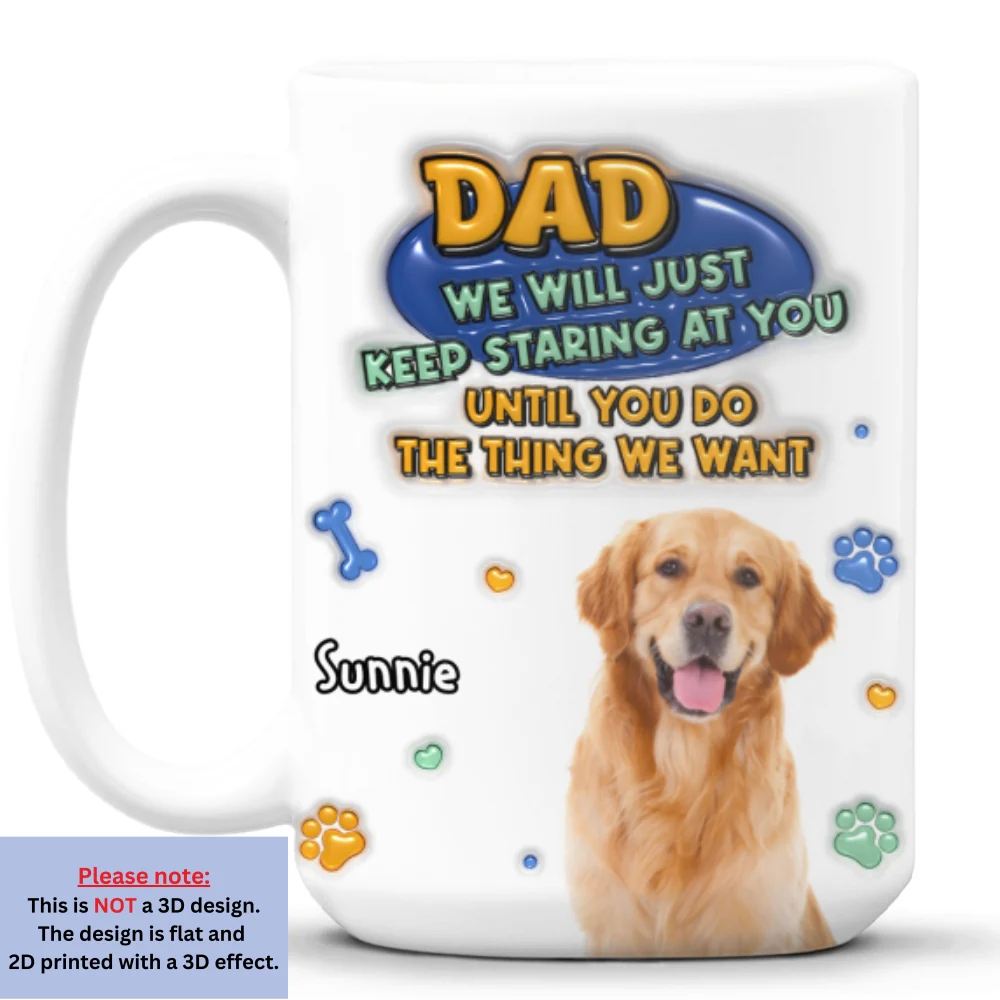 Staring At You Photo - Personalized Custom 3D Inflated Effect Mug - Image 8