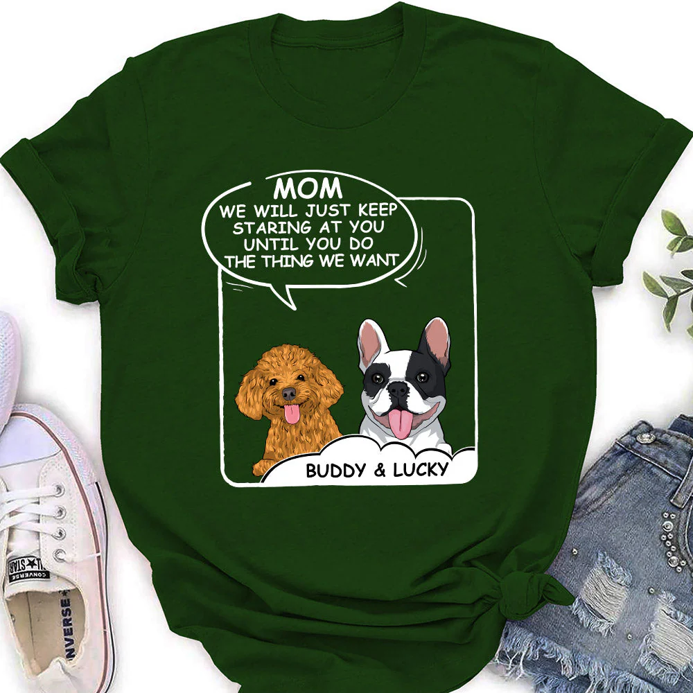 Staring Until - Personalized Custom Women's T-shirt - Image 3