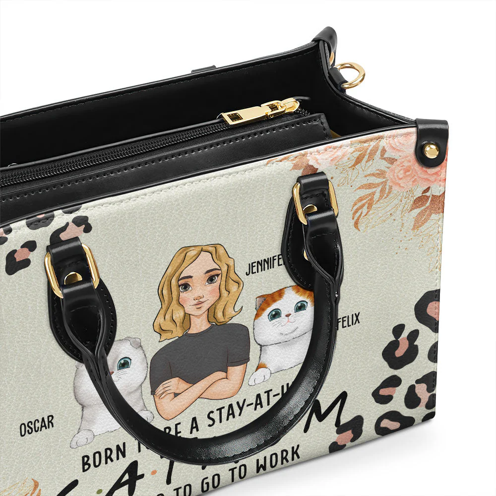 Stay At Home - Personalized Custom Leather Bag - Image 2