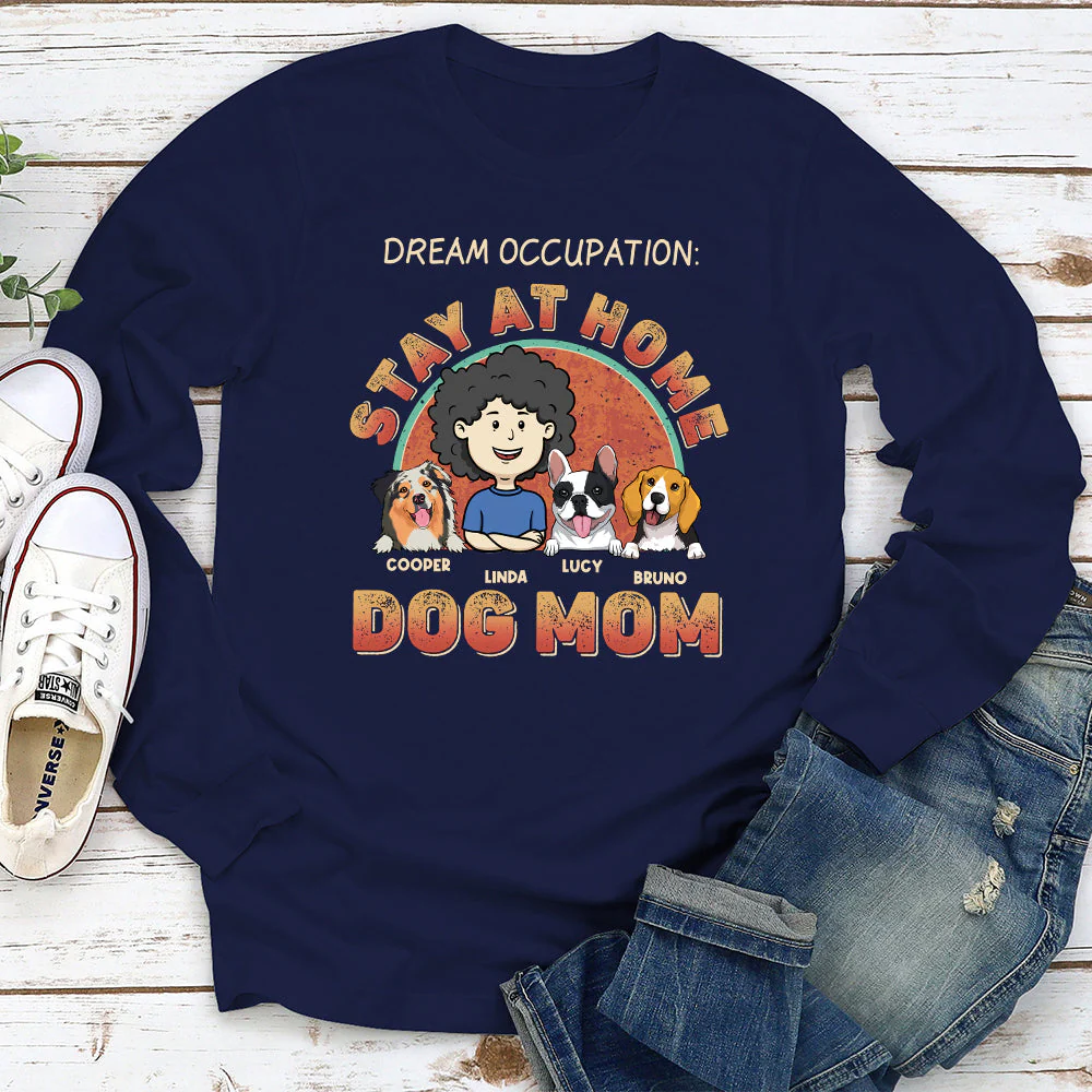 Stay At Home - Personalized Custom Long Sleeve T-shirt - Image 2