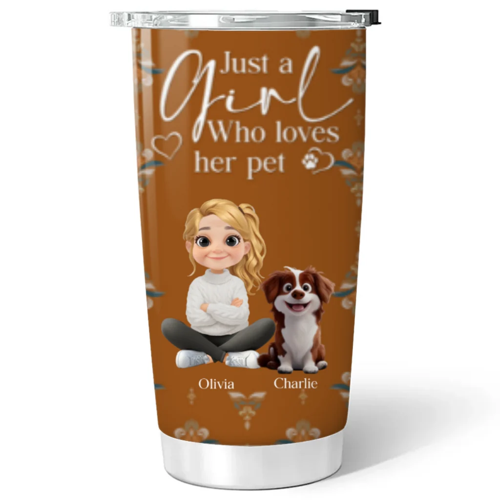 Stay Here With Pets - Personalized Custom Tumbler - Image 5
