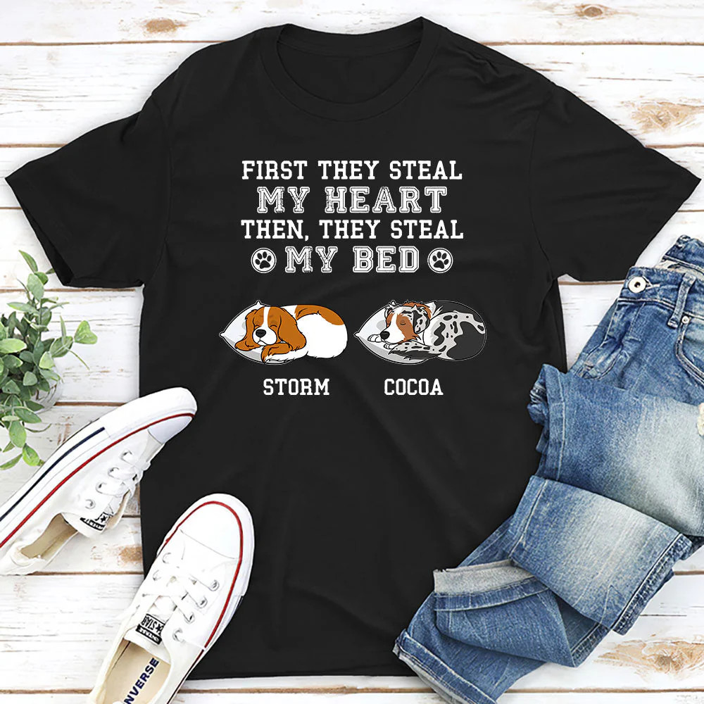 Steal My Heart First - Personalized Custom Premium T-shirt - Image 2