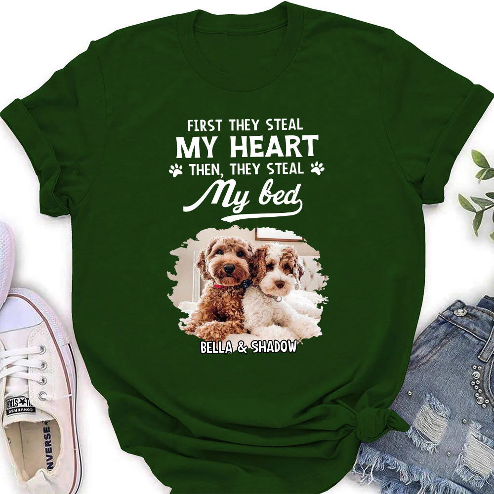 Steal My Heart - Personalized Custom Women's T-shirt - Image 5