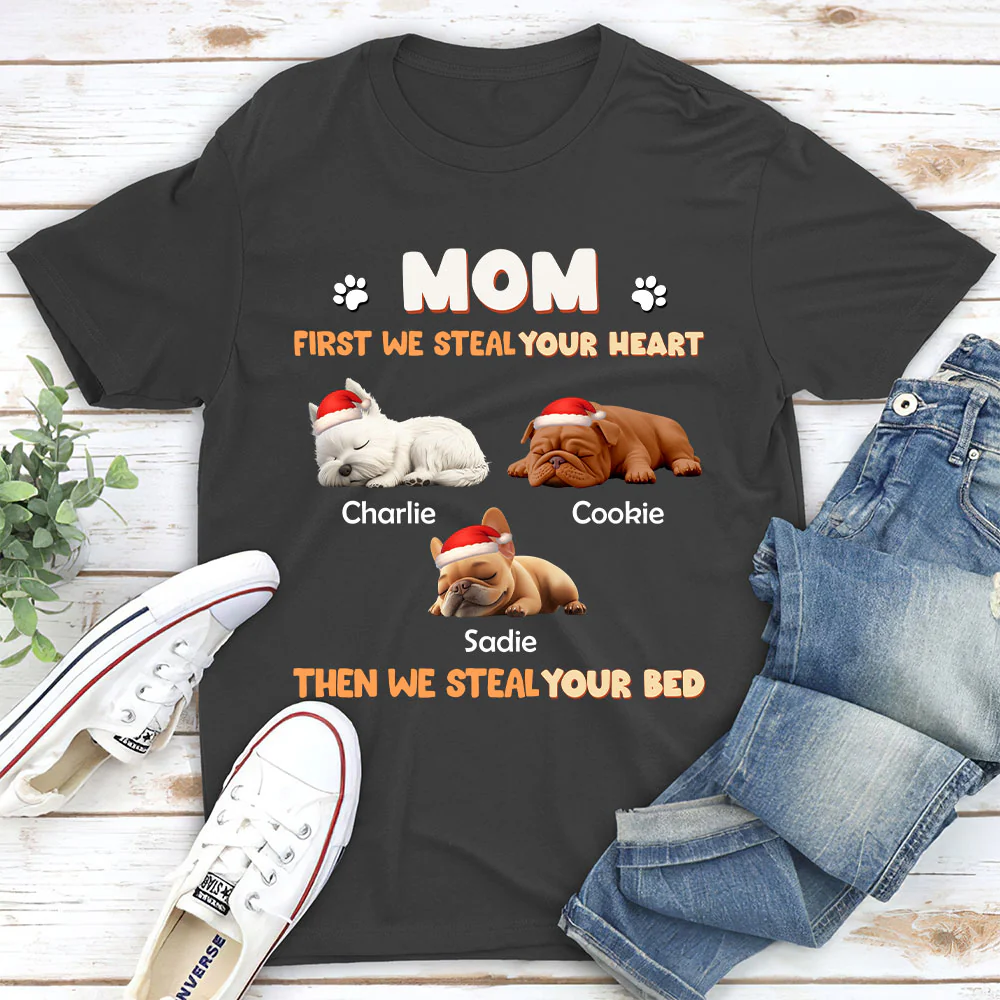 Steal Your Dog Parent Life - Personalized Custom Unisex T-shirt - Image 2