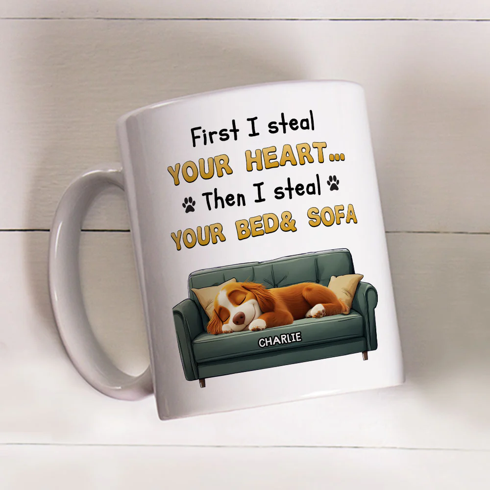 Steal Your Heart - Personalized Custom Coffee Mug - Image 3