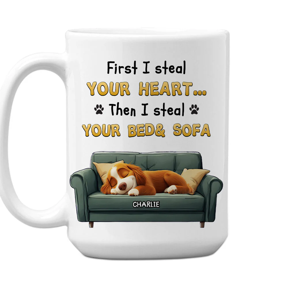 Steal Your Heart - Personalized Custom Coffee Mug - Image 5