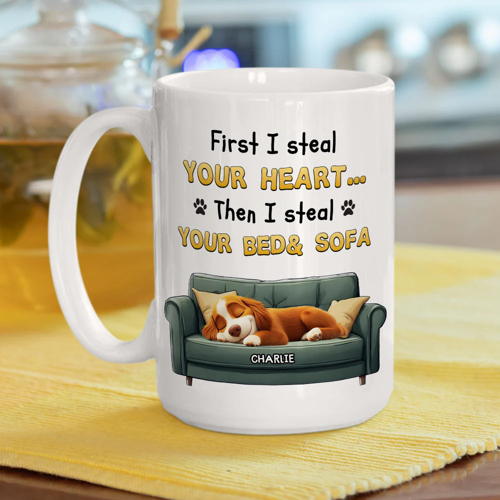 Steal Your Heart - Personalized Custom Coffee Mug - Image 6